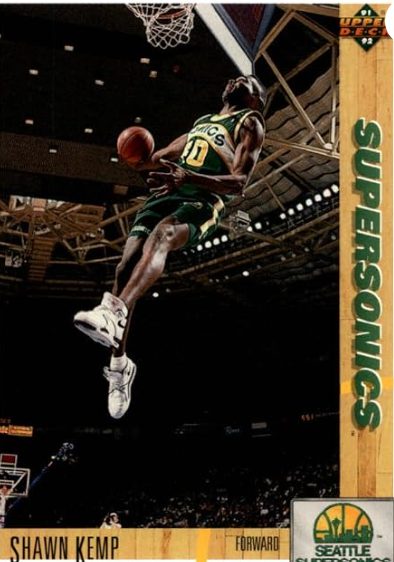 1991–92 Upper Deck Shawn Kemp card