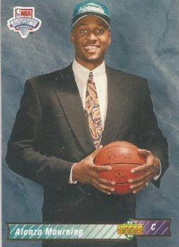 1992–93 Upper Deck Alonzo Mourning card